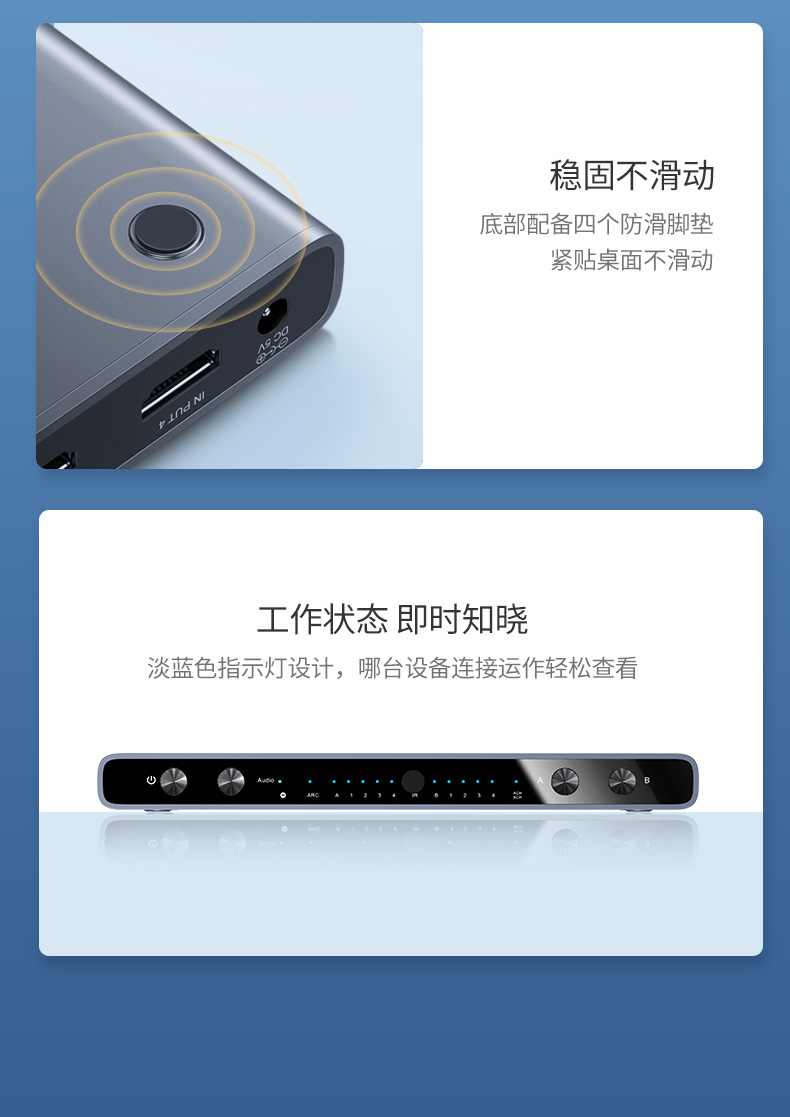 UGREEN绿联-品质新体验,数码选绿联 绿联hdmi2.0矩阵4进2出切换器