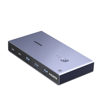 Greenlink KVM switch USB-C HDMI two-in and one-out converter two computers share a monitor mouse keyboard printer sharer 4K high-definition synchronization distribution expander