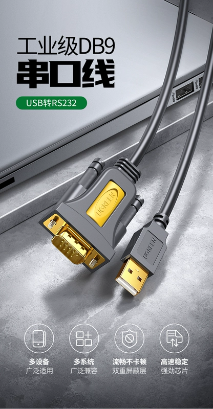 đầu nối usb 2 đầu cái Cáp cổng nối tiếp Greenlink usb sang 232 Kết nối typec 9 chân máy in máy tính pl2303 cáp dữ liệu cổng nối tiếp db9 đầu nối cấp công nghiệp từ nam sang nữ cổng com chín-pin usb sang rs232 cáp cổng nối tiếp nối usb 2 đầu cái đầu nối micro usb