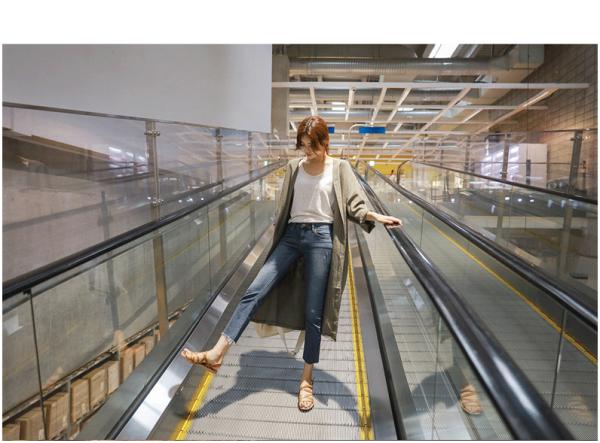 Quần áo dài chống nắng bằng vải cotton và vải lanh trên đầu gối nữ mùa thu phiên bản Hàn Quốc cộng với chất béo lớn áo gió nữ đẹp
