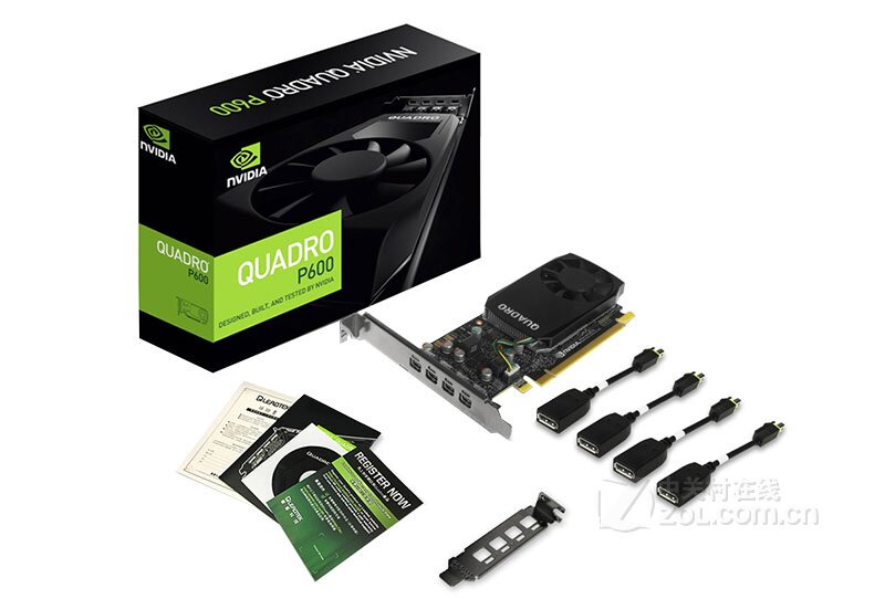 Lidae Quadro P600 2GB Professional Graphics Plane Design 3D Modeling Rendering Graphics Graphics Card Boxed