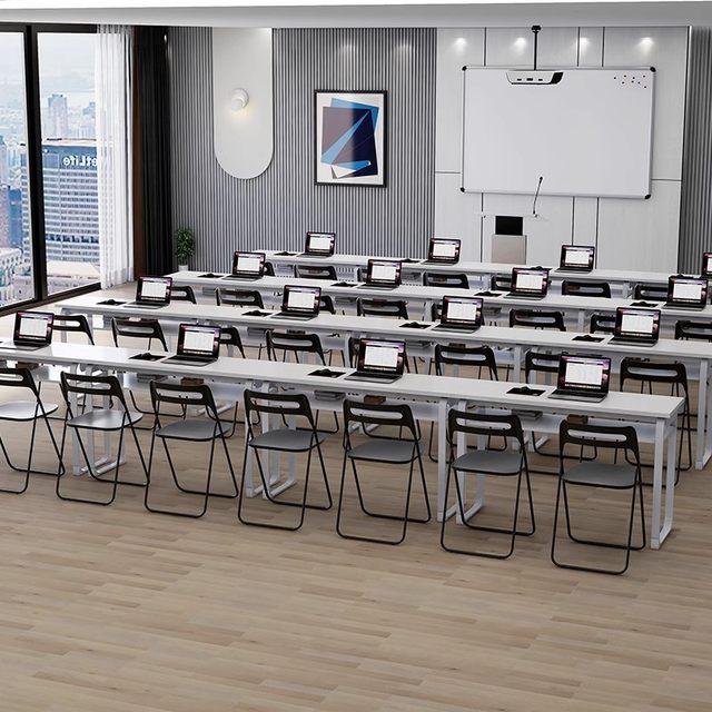 Educational institution training table cram school remedial class primary and secondary school students desk and chair combination double meeting room long table