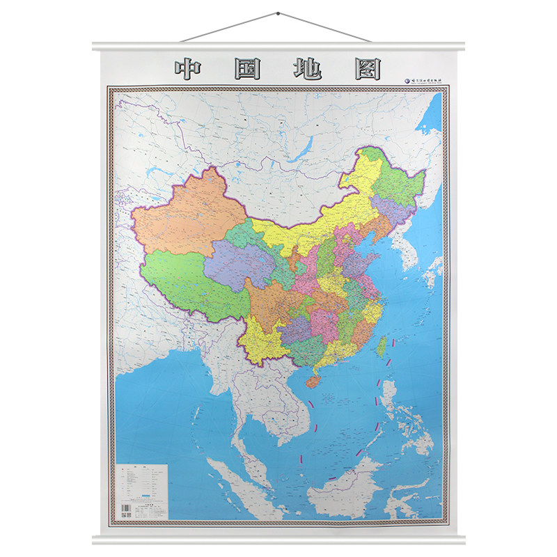 2022 New version of the vertical version China map the map 1 4 m X1 Mihai Zhudao The same proportion shows the high definition office use