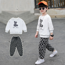 Boy Set Spring and Autumn 2010 New Korean Spring Dress 3 Years Baby Baby Yangqi Leisure Two Piece Set Children Tide 5