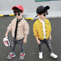 Boys coat baby spring and autumn baseball suit 2021 Korean version of small childrens jacket baby autumn coat