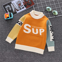 Boys sweater 2021 autumn and winter New Baby pullover sweater small childrens sweater baby sweater