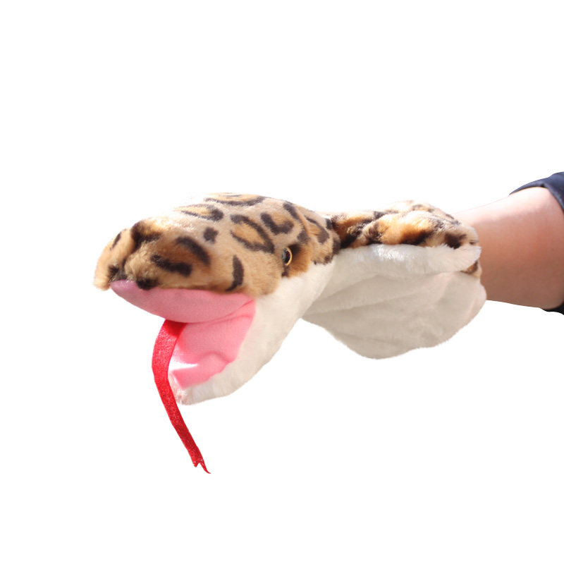 Children's Toys reptiles Python Hands Couple Glove Plush Baby Doll Parent-child Storytelling Early Dogg Softness