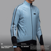 GRC new light blue all-weather function road bike riding clothing windbreaker jacket rain-proof convenient