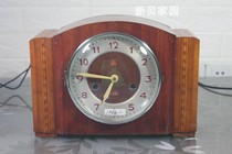 Sanwu brand 555 old mechanical table clock produced by Shanghai Clock Factory in October 1968 all-copper movement