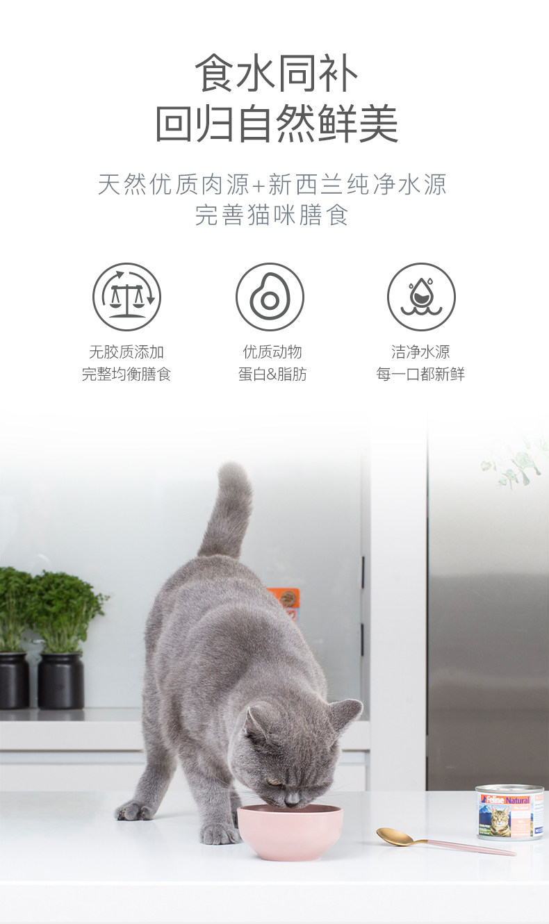 Кошки закуски 新西兰进口k9天然无谷成猫幼猫主食罐头湿粮170g/85g营养鸡肉牛肉 K9natural