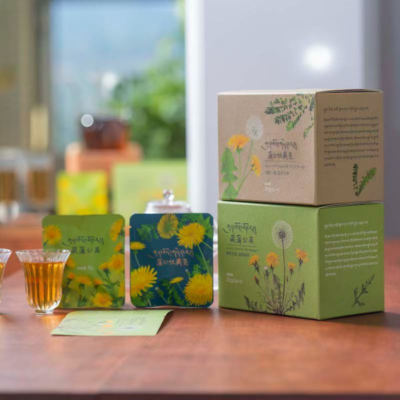 Jinsha Culture Tibetan Dandelion Tea, Dandelion Buried Tea in Two Flavors | 3G/Bag, 10 Bags/Box