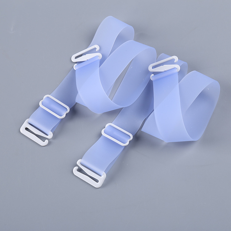 Đồ lót silicon trong suốt dây đeo vai Hàn Quốc dây đeo vai bra dây đeo 1.8CM mở rộng đồ lót vô hình vành đai dây đeo áo ngực dây áo quai trong