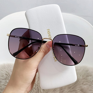 Sunglasses for Women 2025 New Style Sun Protection Uv Protection Round Face Slimming Polarized Prescription Sunglasses for Nearsightedness High-End Feel