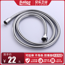 Beile shower hose handheld nozzle accessories 1 8 m household water heater toilet stainless steel hose