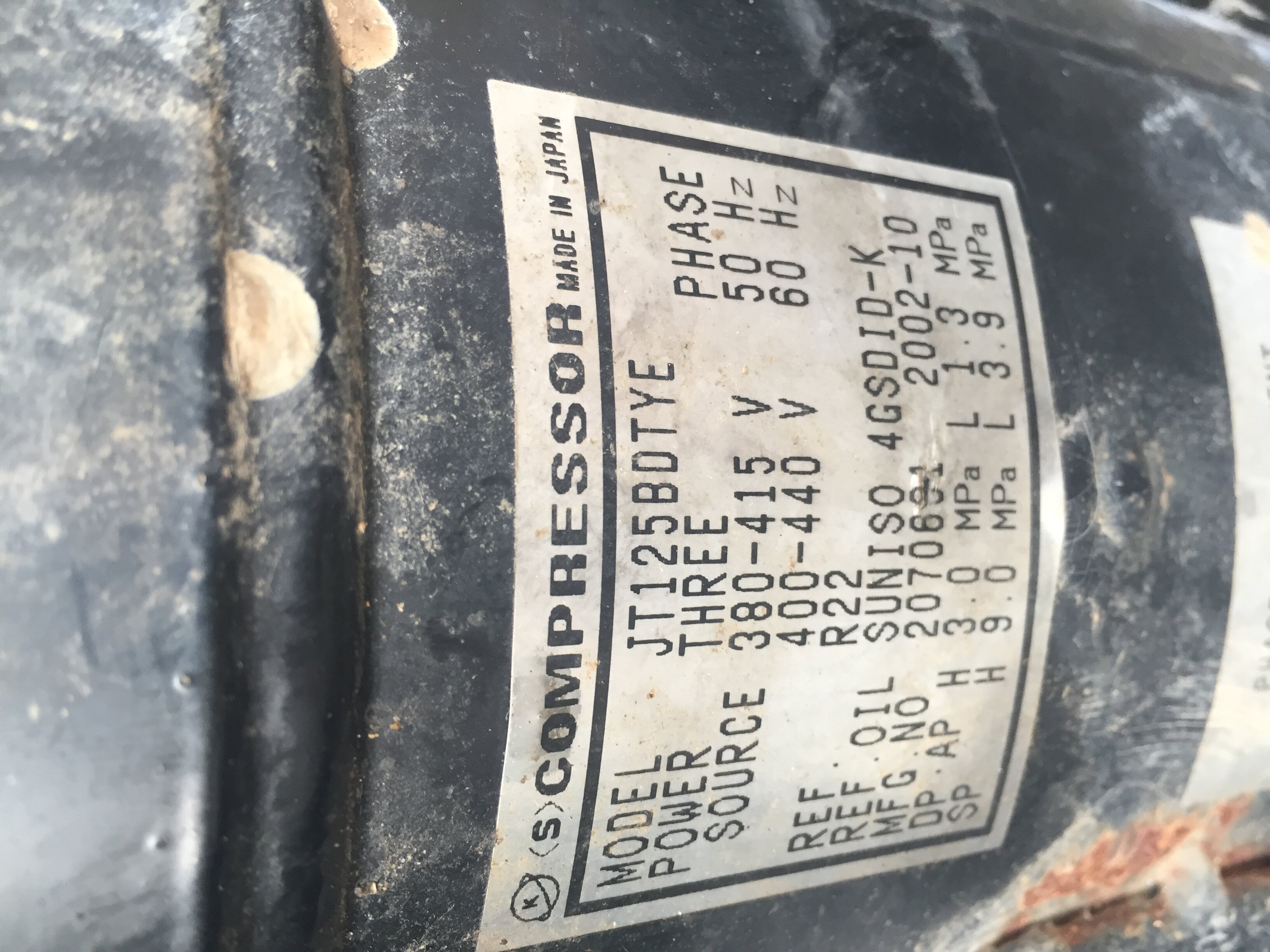 JT125BDTYE original Daikin 1 generation 4 fixed frequency compressor Daikin V1 fixed frequency compressor