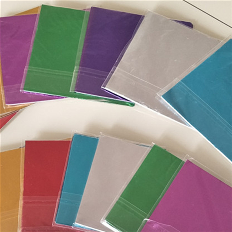 Colored aluminum foil tin paper 10x10 chocolate packaging paper 8x8 lollipod egg packaging 15x15 tin foil paper