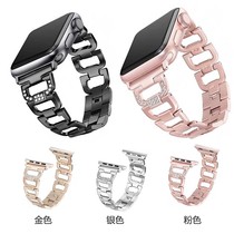 Suitable for the apple watchSE Apple Watch iwatch2 3 4 5 6 7 watchband metal insert drilling fashion