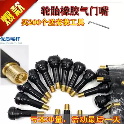 Automotive vacuum tire valve tire valve Rubber valve core 413 414 Valve core cap 100