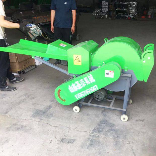 Hay cutter rubbing machine Hay cutter small dry and wet dual-purpose corn straw silage grass cutting machine Green storage straw rubbing machine
