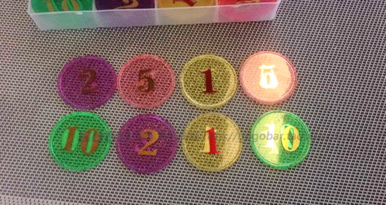Chip mạt chược cao cấp 160 yard Baccarat mạt chip chip xu Giải trí bên sòng bạc dành riêng - Các lớp học Mạt chược / Cờ vua / giáo dục đồ chơi cờ vua