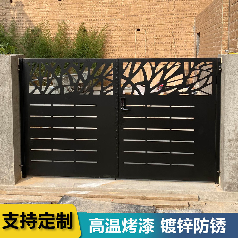 Iron Gate Laser Engraved CourtyHouseDouble Double Door Door Door Entry Garden Garden Garden Garden Garden Garden Garden