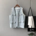 FIRSTMIX Nhật Bản 2019 xuân hè mới cho phụ nữ mặc phiên bản Hàn Quốc của vest hoang dã Phiên bản Hàn Quốc của áo khoác nữ thủy triều - Áo vest áo lông vũ Áo vest