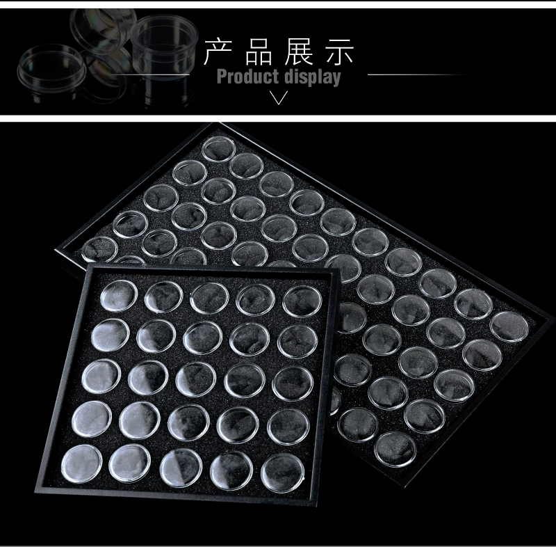 微 25 珞 / 50 格 美甲 钻饰 hộp cung cấp dụng cụ lưu trữ hợp kim - Công cụ Nail cọ nét cơ bản