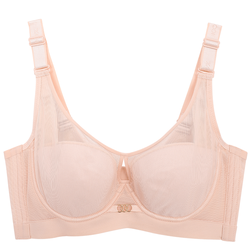 
100% Feeling 100% Feeling C cup thin 1/2 cup memory ring gathering and adjusting underwear bra 1678