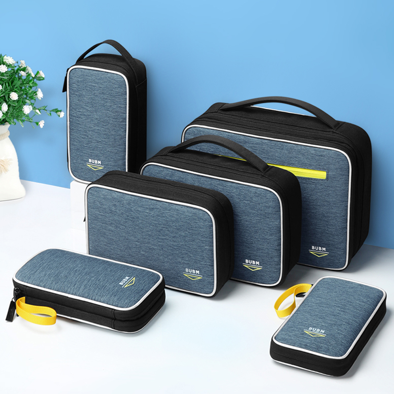 Portable charging treasure storage bag is suitable for millet charging treasure dual mobile phone power bank portable storage bag digital hard disk U shield U disk earphone cable collection line finishing portable handbag protective cover