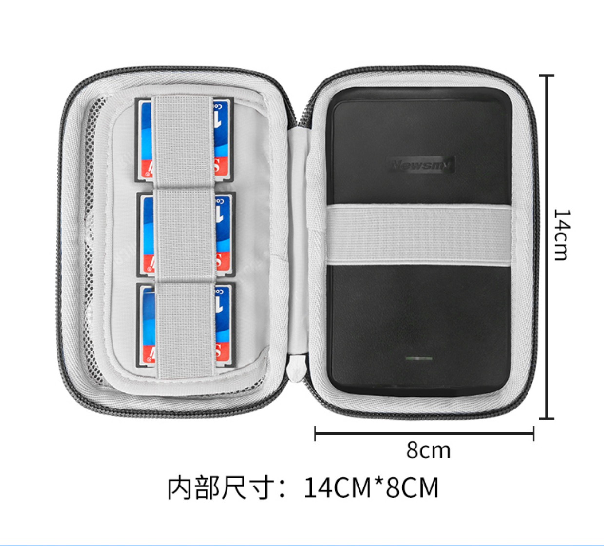 BUBM dung lượng cao 2,5-inch gói cứng vỏ cứng U đĩa cứng gói đĩa gói thẻ gói nhập học gói Gadgets kỹ thuật số - Lưu trữ cho sản phẩm kỹ thuật số túi đựng tai nghe sony