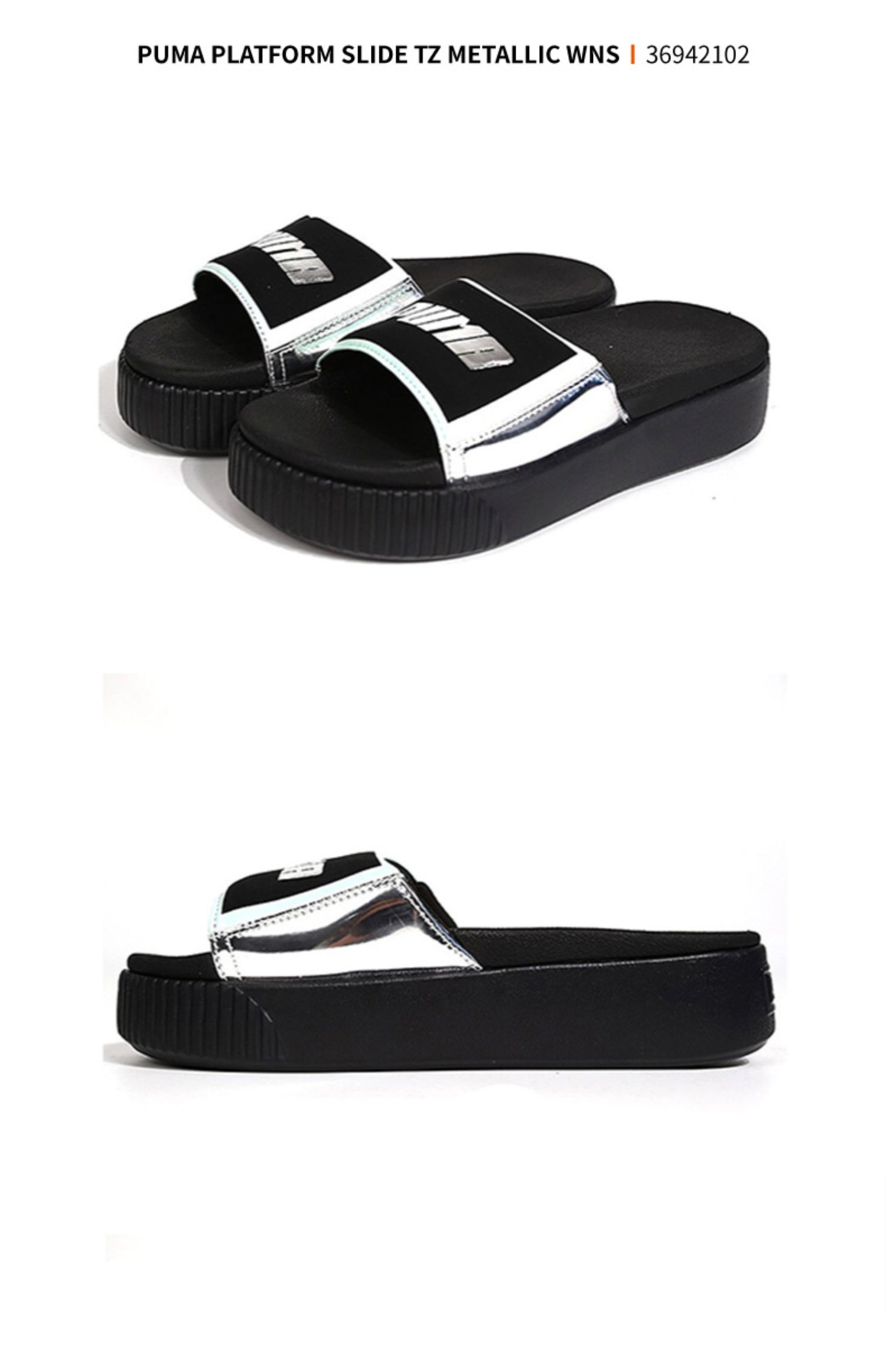 Giày nữ PUMA Hummer 2019 hè mới Giày đi biển dày đáy muffin đế mềm và dép thể thao giản dị 369421 - Dép thể thao giày dép