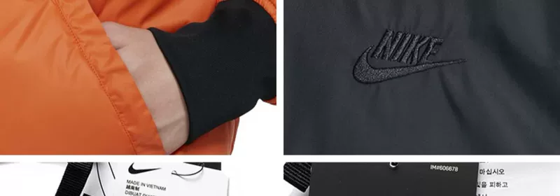 NIKE Nike nam mùa xuân mới hai mặt mặc áo khoác bomber thể thao áo khoác bình thường áo khoác bóng chày AR2184 - Áo khoác thể thao / áo khoác