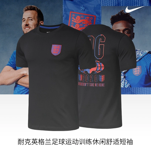 Nike, футбольная комфортная футболка с коротким рукавом для тренировок для отдыха, для бега