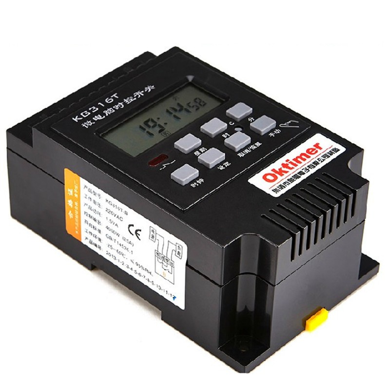 Xiangyang KG316T Micro Computer Time Control Switch Timing Switch Time Controller Street Lamp Cycle 220V