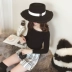 Chic đầu thu đính cườm Slim áo len đáy đầu nữ ngắn tay ngắn phần mỏng bên trong áo len mới 2018