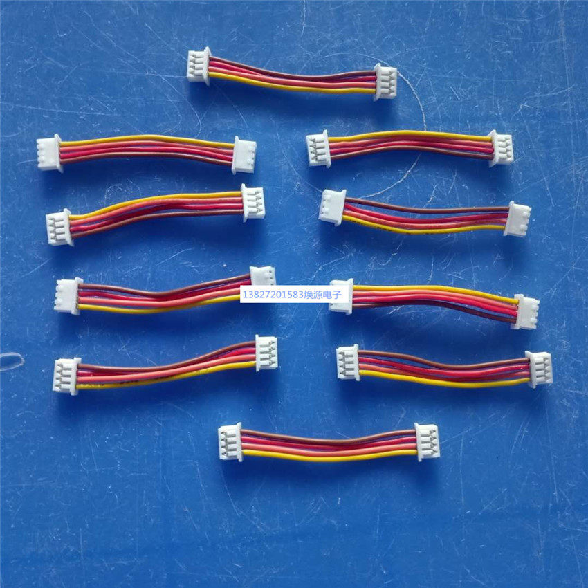 LED power cord connection line 1571 28 # 1 25-4P double head terminal wire pure copper lead 1 25mm