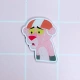 New Anime Cartoon Badge Piggy Peggy Trâm Pink Leopard Acrylic Badge Teddy Bear Winnie the Pooh Badge - Trâm cài