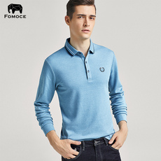 Рубашка поло 【长绒棉】2020秋男款长袖polo衫商务时尚百搭