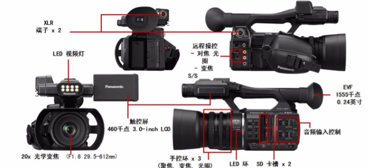 Máy ảnh cầm tay SF Panasonic / Panasonic HC-PV100GK PV100 HD - Máy quay video kỹ thuật số máy quay sony 4k