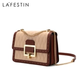 Модная цепь, сумка на одно плечо, из натуральной кожи