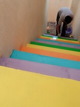 Floor paint floor paint cement floor paint household wear-resistant indoor and outdoor steps stair renovation and color change paint