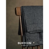 Шерстяные штаны, осенние повседневные брюки, высокая талия