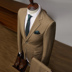 Bộ đồ nam, chú rể, váy cưới, phong cách retro của Anh, váy mùa hè, bộ vest nam tùy chỉnh - Suit phù hợp quần âu Suit phù hợp