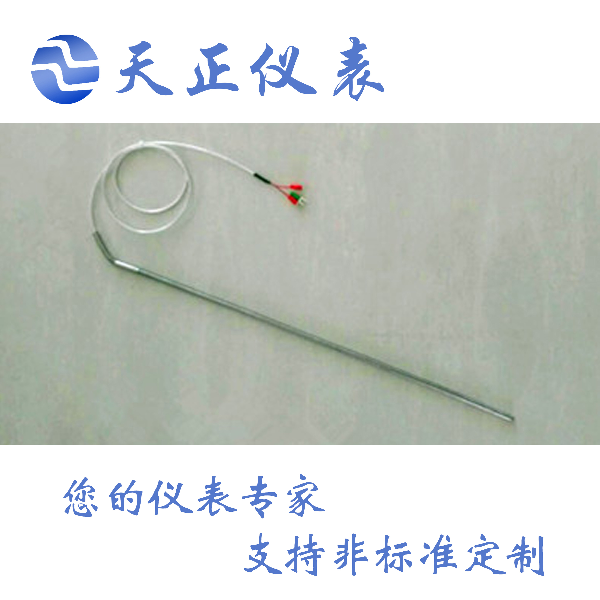 WZPK-191 Probe type PT100 temperature sensor Armored thermal resistance high precision needle thermometer