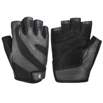 Fitness gloves male and female big code black half finger movement genuine leather non-slip instrument Exercise weightlifting single bar with iron guard