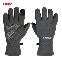 Bookundun Winter Sports Gloves Outdoor Bicycle Riding Granule Warm and Cold Prevention Fingers Touch Screen