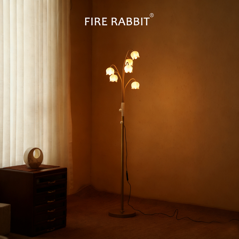 Uyunjian Shine & Lily of the Valley Floor Lamp, Ambient Light, Bedroom, Living Room, Sofa Lamp, Wedding, Birthday, Housewarming Gift