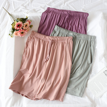 New modal shorts womens pajama pants home summer thin soft and comfortable can be worn outside cotton five-point pants home pants