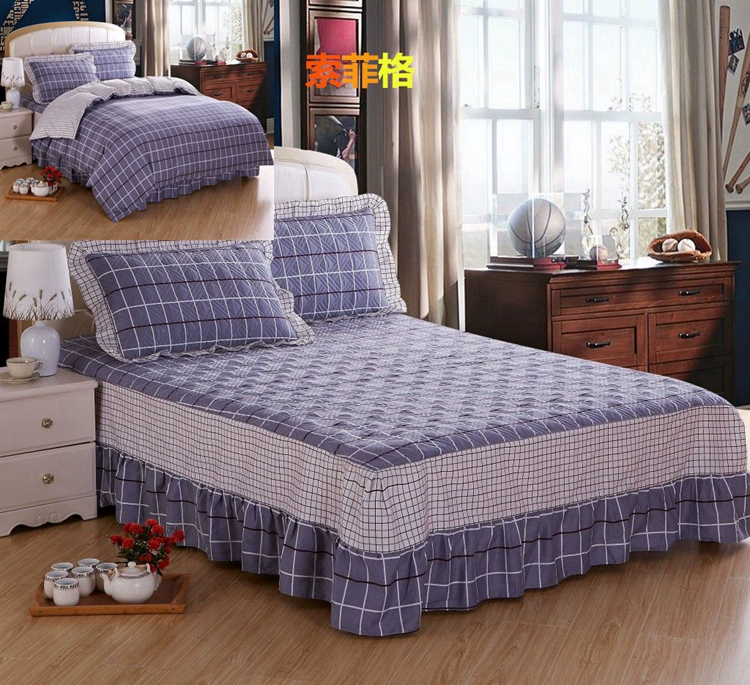 Váy ngủ đơn nam 0.9 * 1.0 * 1.2 * 1.35 * 1.5 * 1.8 * 1.9 * 2.0m trải giường bằng vải cotton - Váy Petti