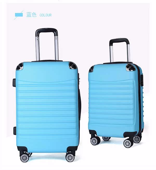 Trường hợp xe đẩy vật liệu abs kéo hành lý vali vali mật khẩu hộp phổ quát bánh xe unisex vali kéo nhựa